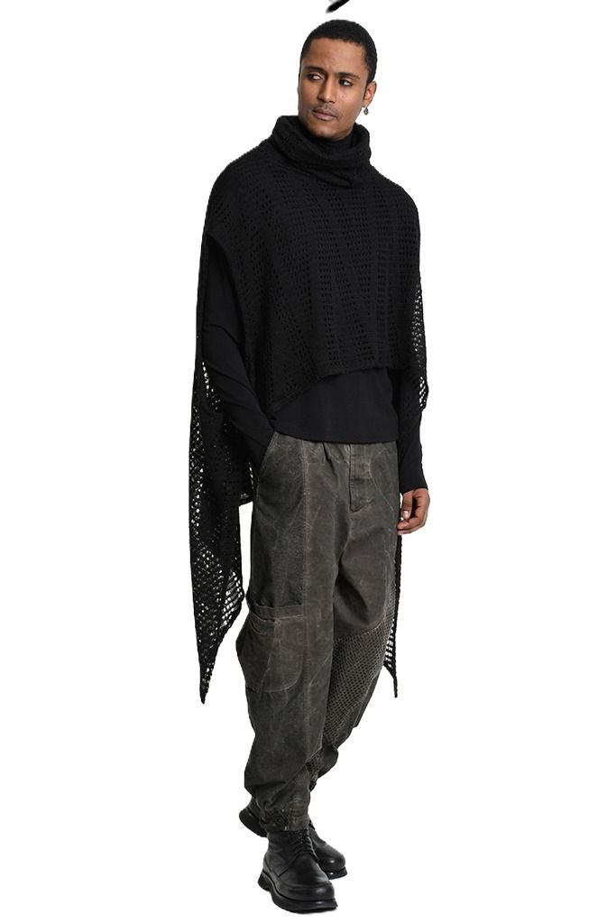 LA HAINE UNISEX PONCHO SWEATER 326 W5407