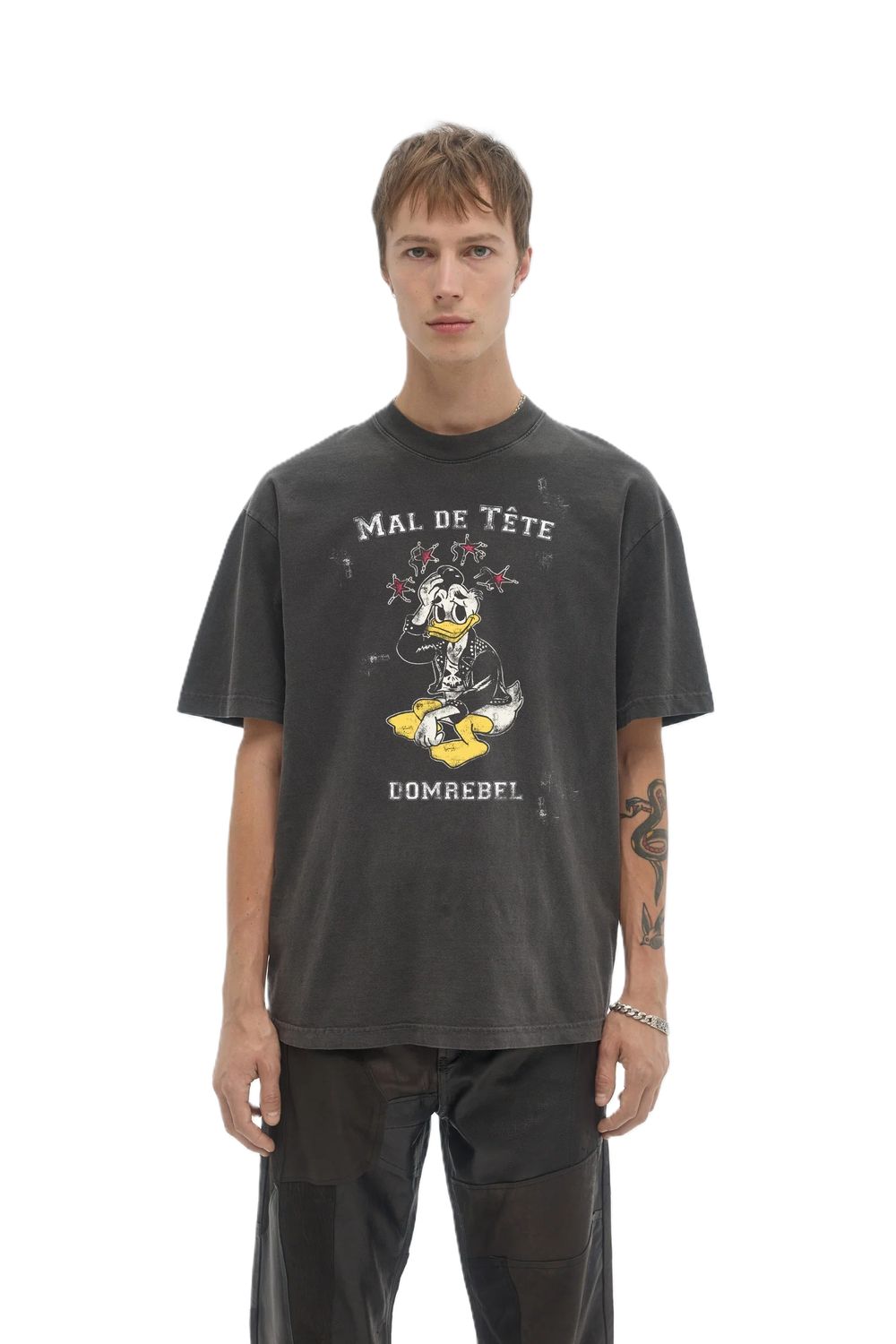 DOMREBEL UNISEX TEE 326 HEADACHE T SHIRT
