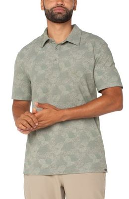 TROPICAL PRINTED SHORT SLEEVE POLO