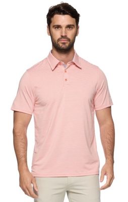 FLAG & ANTHEM NAPLES STRIPE PERFORMANCE POLO