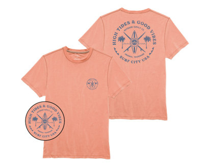 FLAG & ANTHEM HIGH TIDES GOOD VIBES  PERFORMANCE TEE