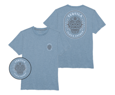 FLAG & ANTHEM SPIKED SUGAR SKULL TEQUILA SS PERFORMANCE TEE