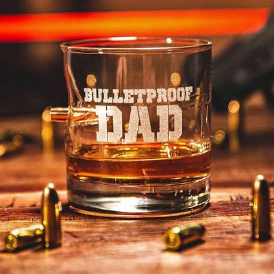 BENSHOT BULLETPROOF DAD ROCKS GLASS 11OZ.