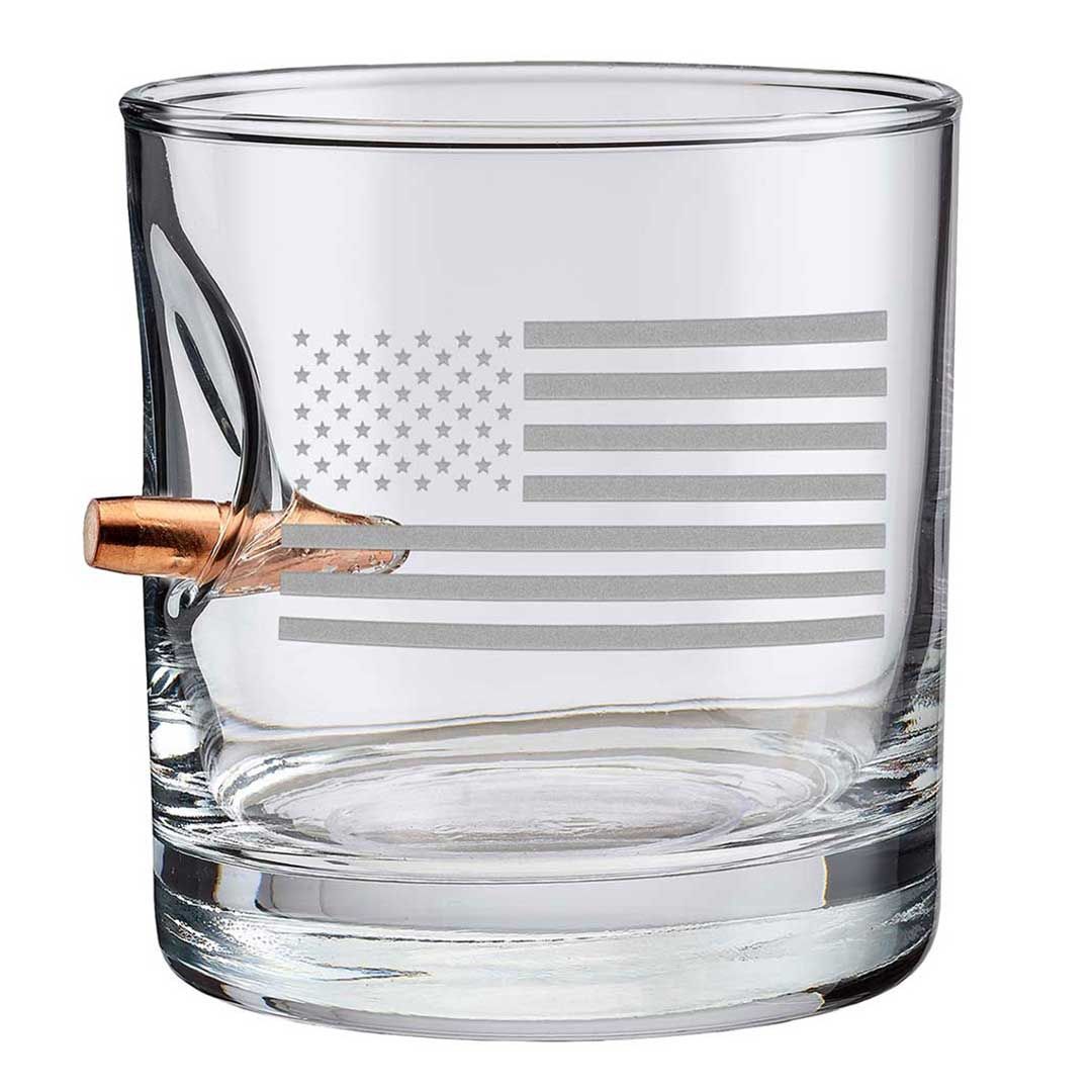BENSHOT US FLAG ROCKS GLASS