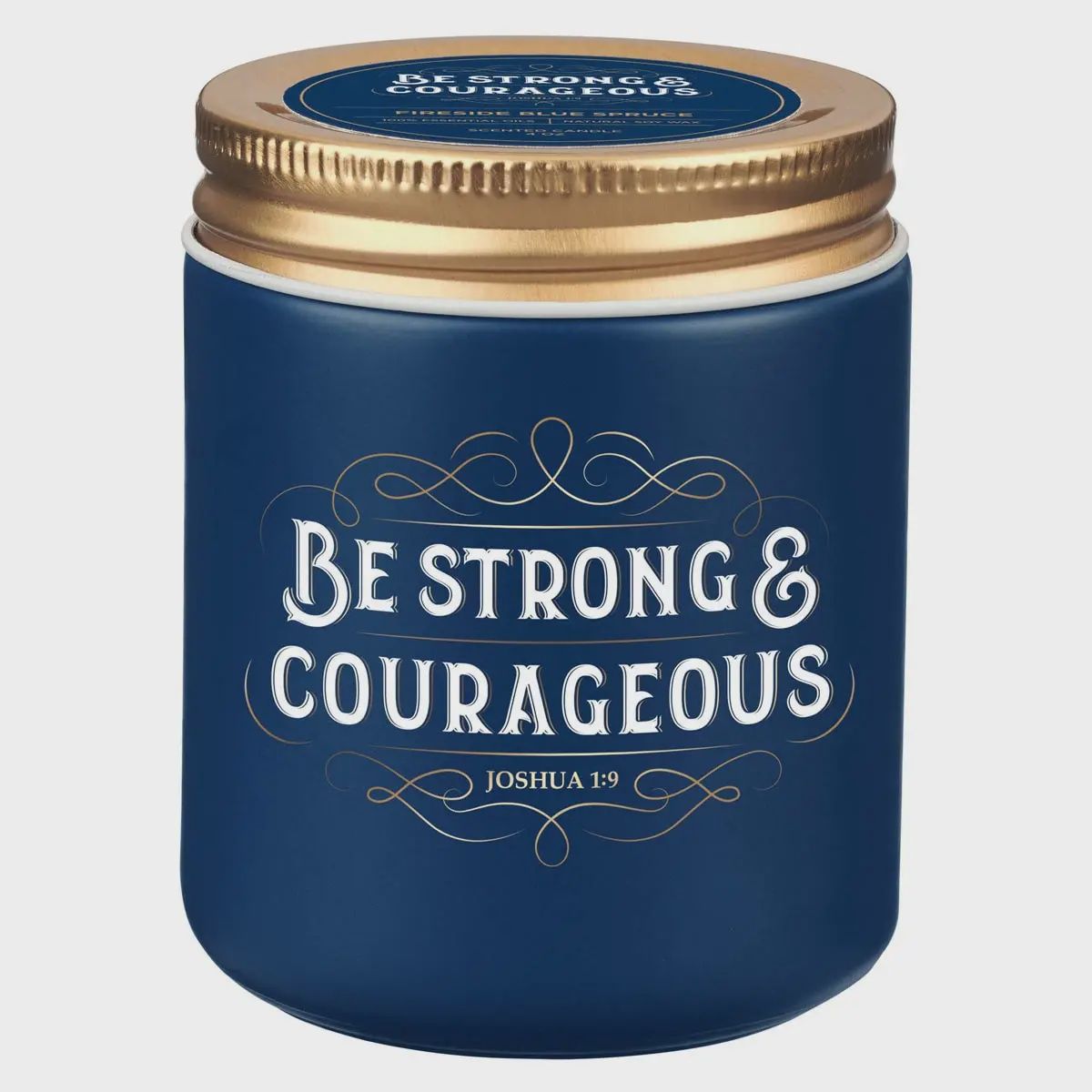 STRONG & COURAGEOUS GLASS CANDLE