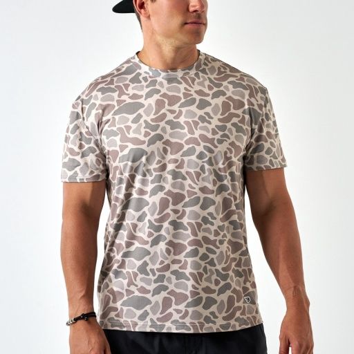 BURLEBO GO TO TEE, Colour: CLASSIC DEER CAMO, Size: Small