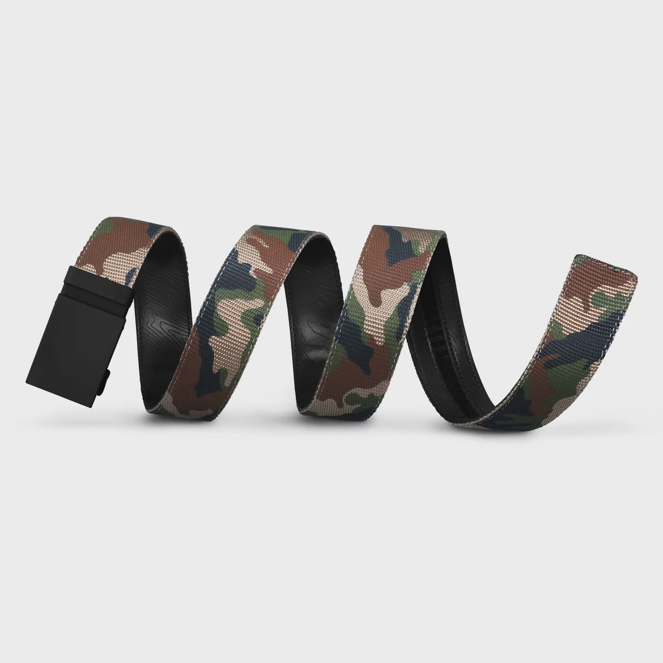 Matte Black 40mm Buckle, Camo 1.5" Nylon,, Size: S, color: Camo