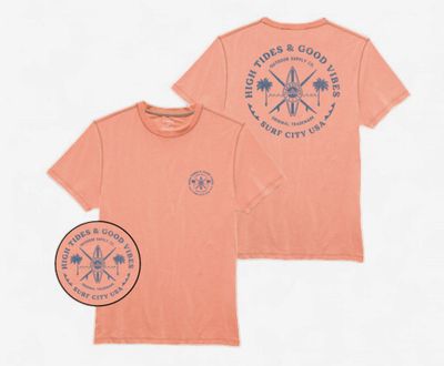 FLAG & ANTHEM HIGH TIDES GOOD VIBES  PERFORMANCE TEE