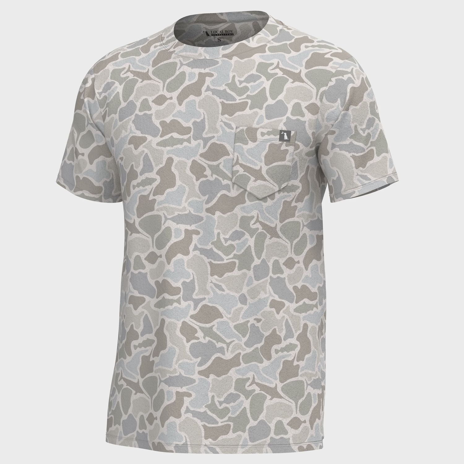 Local Boy Short Sleeve Heather Blend Crew, Size: Small
