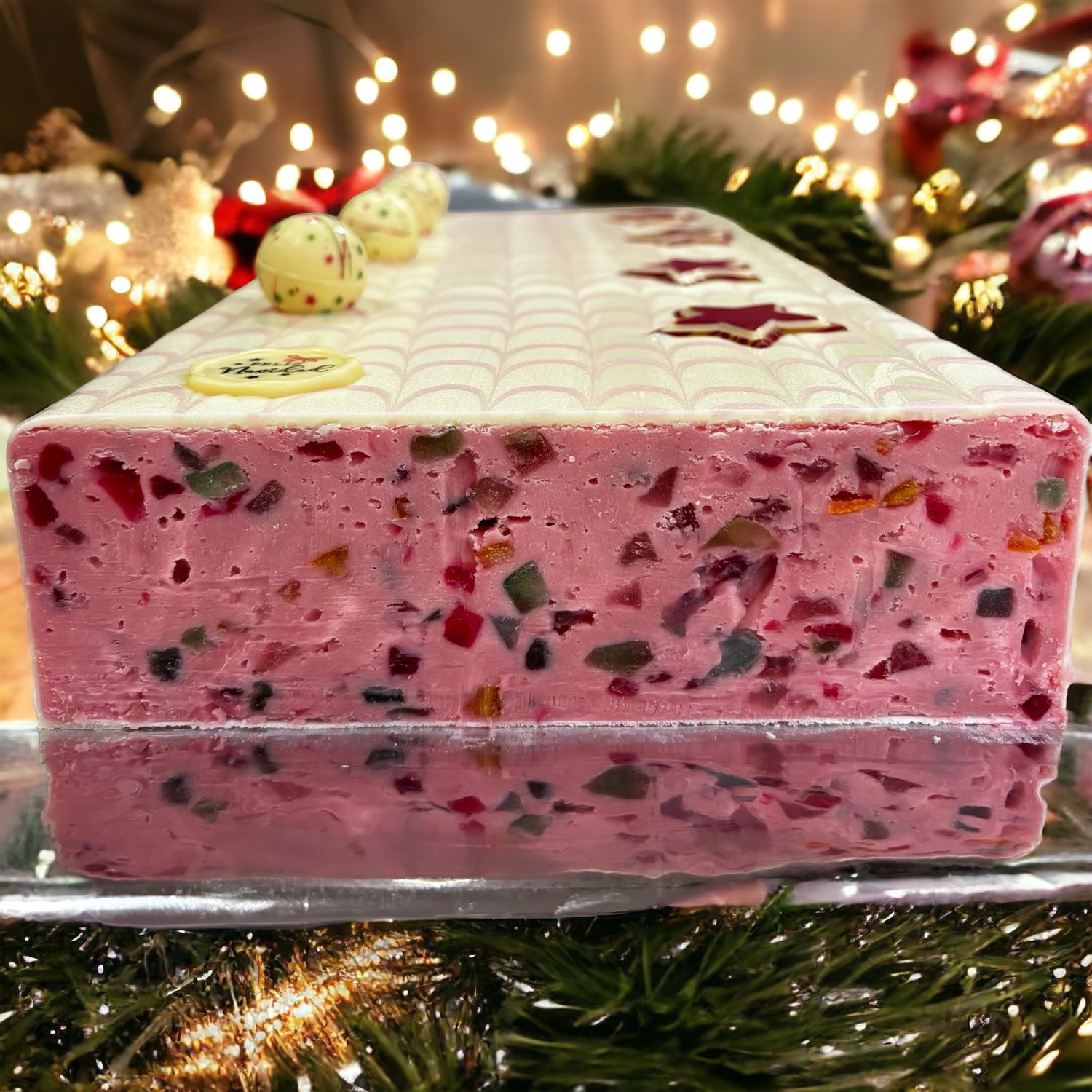 Turrón de fresa.