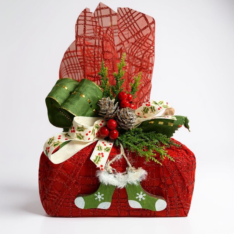 Estuche Ferrero Rocher decorado de Navidad