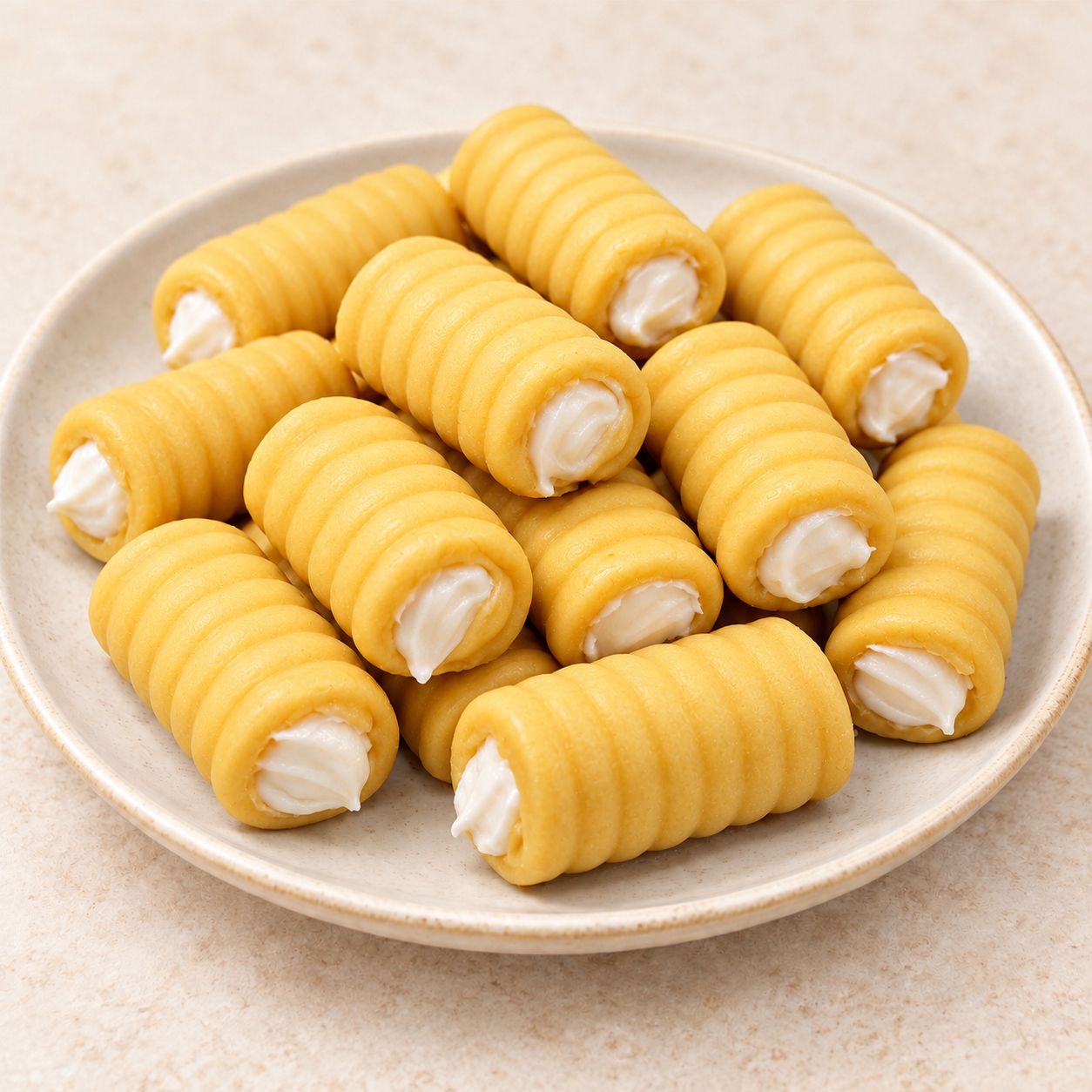 Huesitos de chocolate blanco.