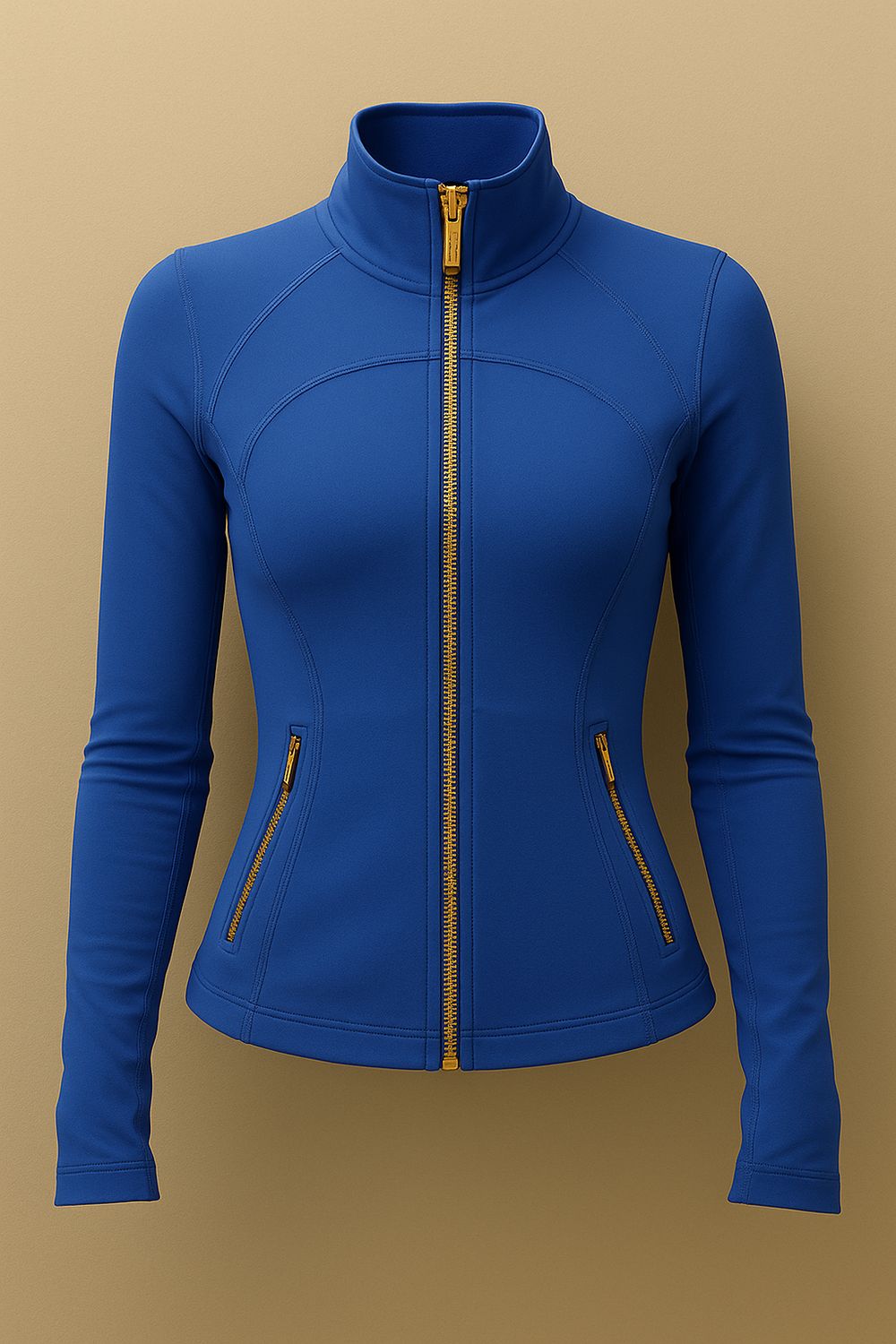 Lulumelon Gold Zipper Define Jacket