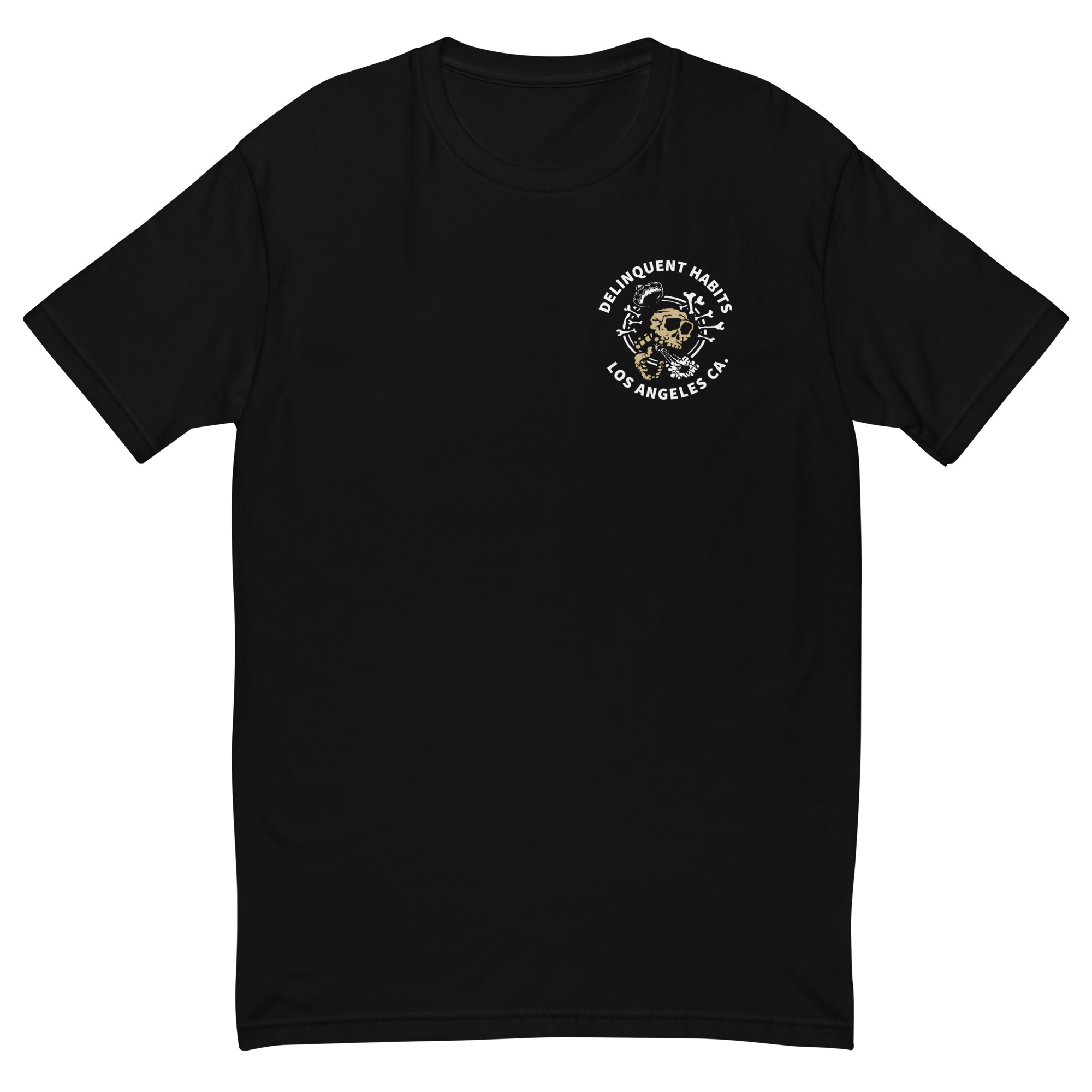 DH Skull Logo - Gold - Short Sleeve T-shirt 00098