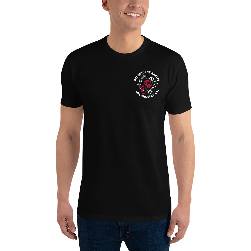 DH Skull Logo - Red - Short Sleeve T-shirt
