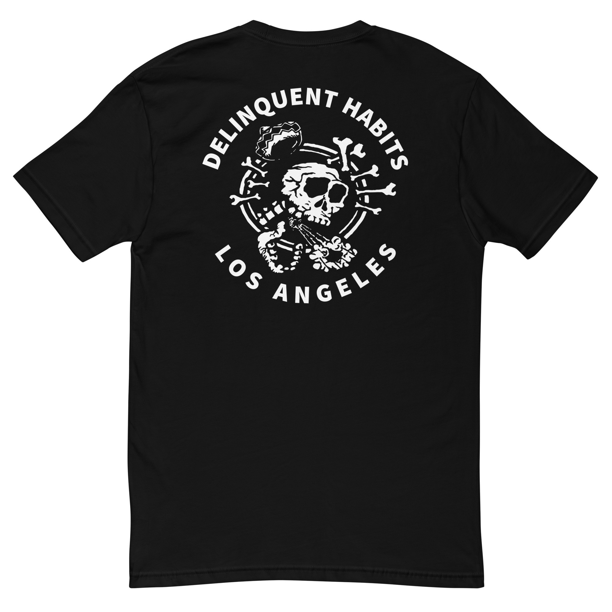 DH Skull Logo - White Ink - Short Sleeve T-shirt