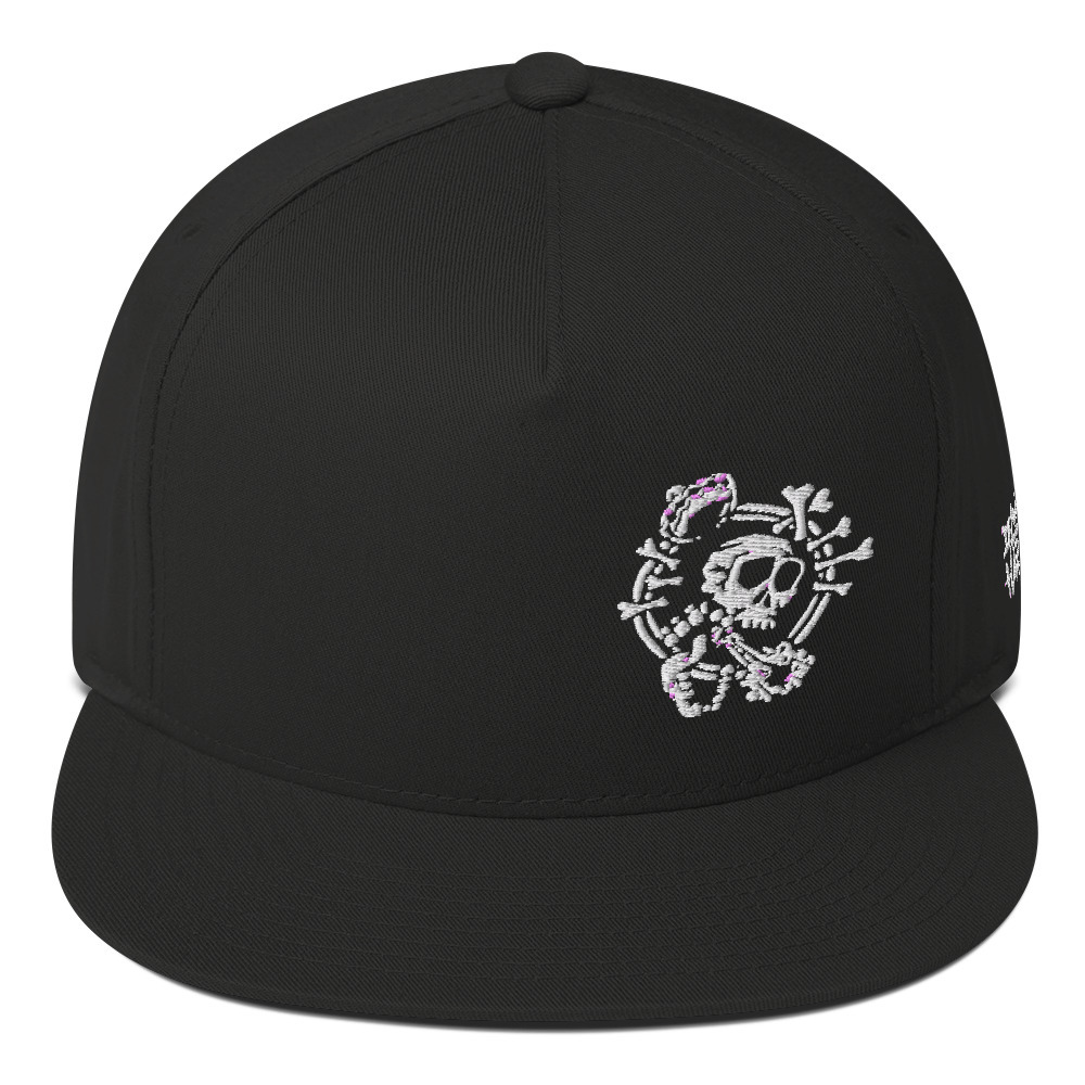 Delinquent Skull Logo - Flat Bill Cap