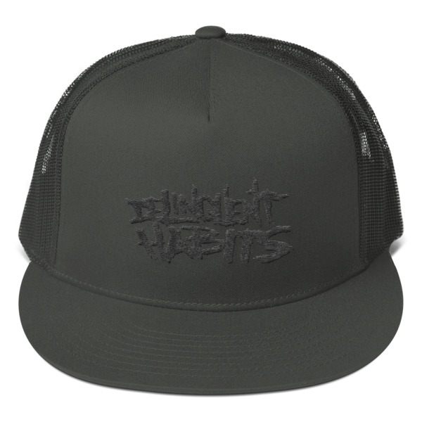 OFFICIAL LOGO Trucker Cap - CHARCOAL / BLACK EMBROIDERY 00006