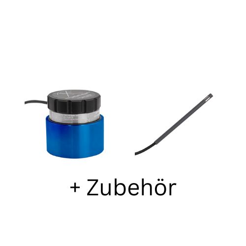 aw-Wert Messzelle mit aufsetzbarem Feuchte-Temperaturfühler mit 2 Meter Anschlusskabel  inkl. Zubeh…