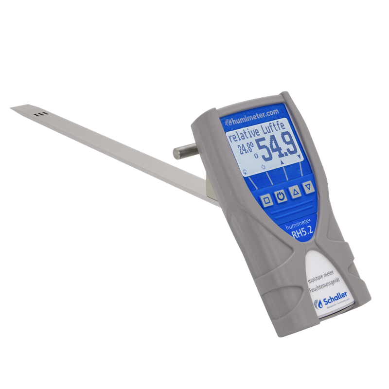 humimeter RH5.2 Papierfeuchtemessgerät für relative Feuchte mit gewinkeltem Schwertsensor