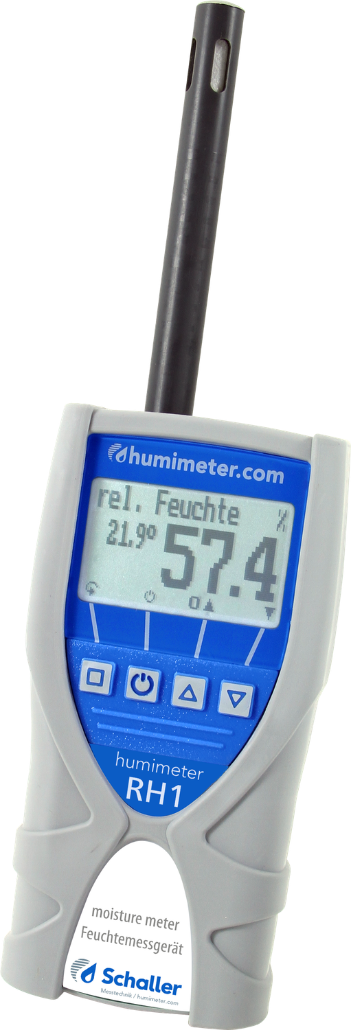 Schaller humimeter RH1 Klima-Feuchtemessgerät für relative Luftfeuchte und Taupunkt in Labor und In…