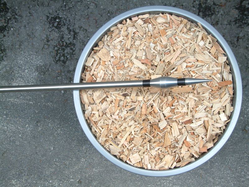 Schaller humimeter BLL mit 1m-Lanze für sekundenschnelle Feuchtemessung von Hackschnitzeln in Bioen…
