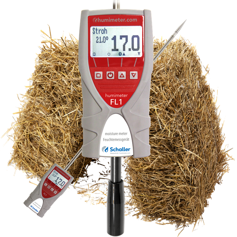 Schaller humimeter FL1 Feuchtemessgerät für Heu, Stroh und Silage in der Landwirtschaft.