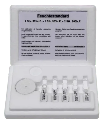 Zertifizierte Eichampullen (80% r.F.)