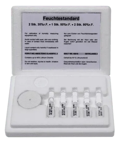 Zertifizierte Eichampullen (35% r.F.)