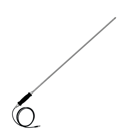 LF_TB 120 mit Sonderrohrlänge Präzisions-Feuchte-Temperaturstechfühler