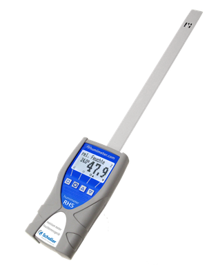 Schaller humimeter RH5 Papier Feuchtemessgerät mit Schwertfühler zur Feuchtigkeitsbestimmung in Pap…