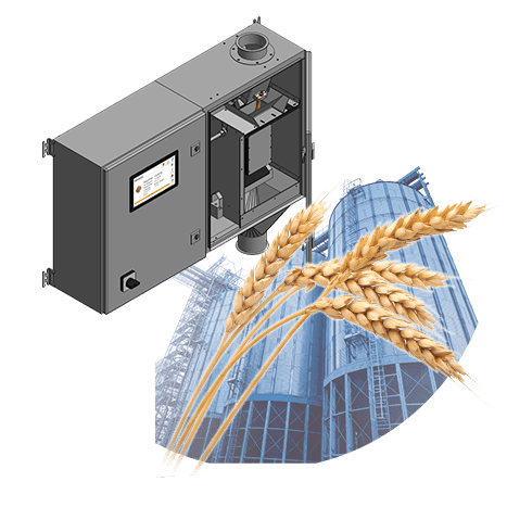 FSO Getreide-Online-Feuchtemessung Präzises vollautomatisches Online-Ganzkorn-Getreide-feuchte-Messsystem im Bypass mit integrierter H…