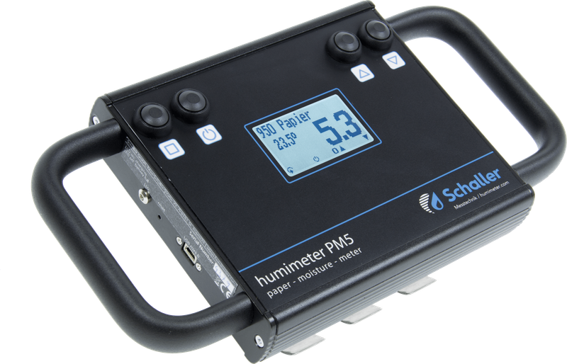 humimeter PM5 Papierfeuchte-Messgerät humimeter PM5 Papierfeuchte-Messgerät zur absoluten Wassergehaltsbestimmung an der Rolle