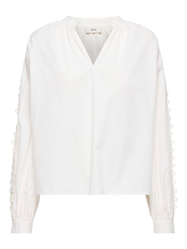 JDY Sally Lange Mouw Top – Geweven met Kant