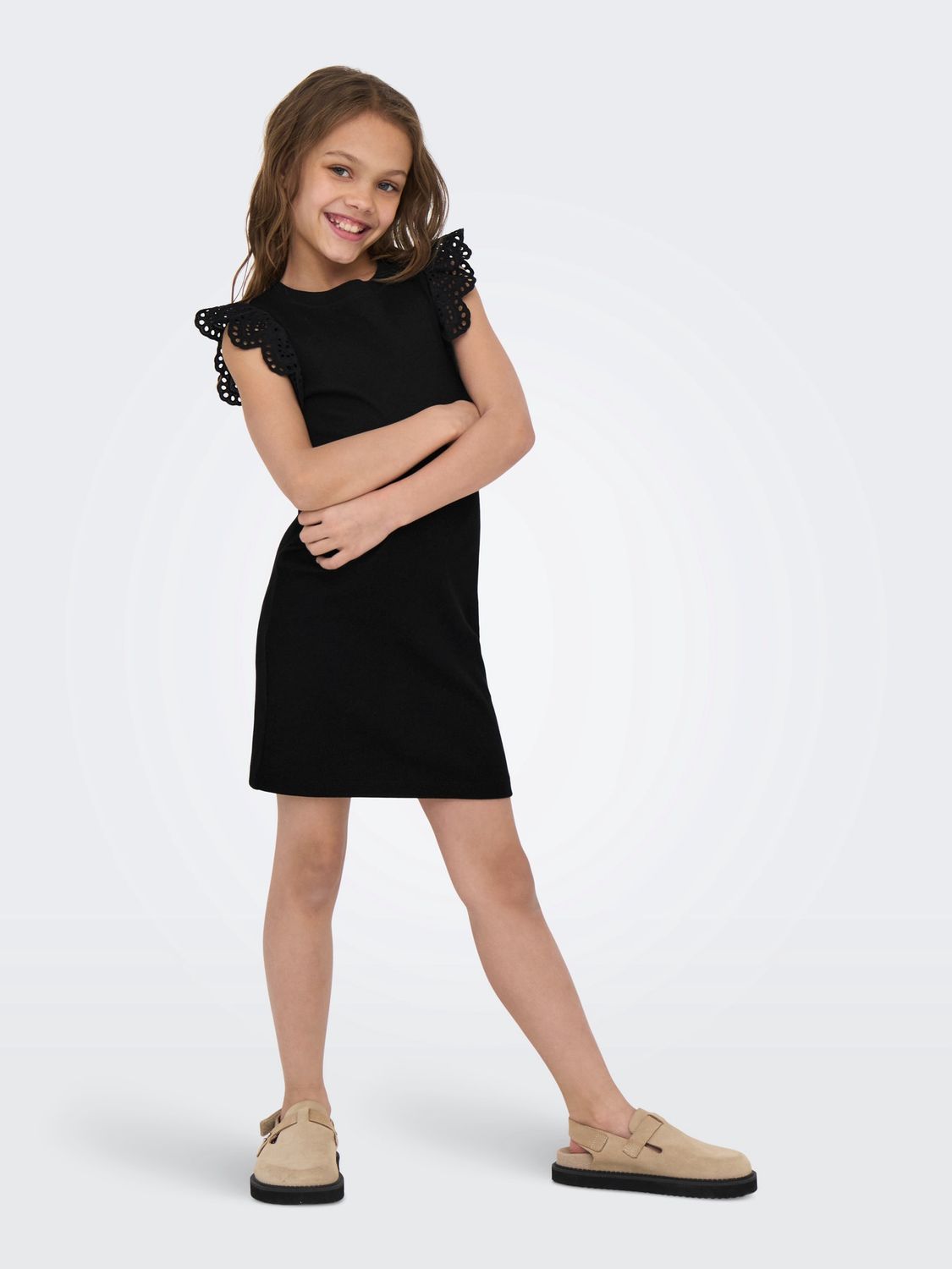 Only Girls Jurk Drea Life – Zwart, Kleur: Black, Maat: 134/140