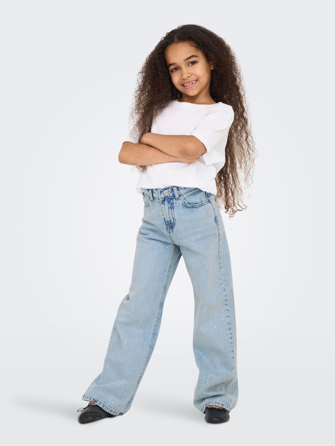 Only Girls Jeans Cobain – Denim Blue, Kleur: Light Blue Denim, Maat: 140