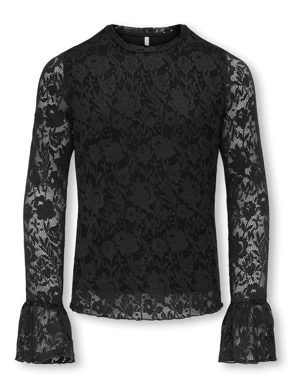 Only Girls Longsleeve Toos – Zwart