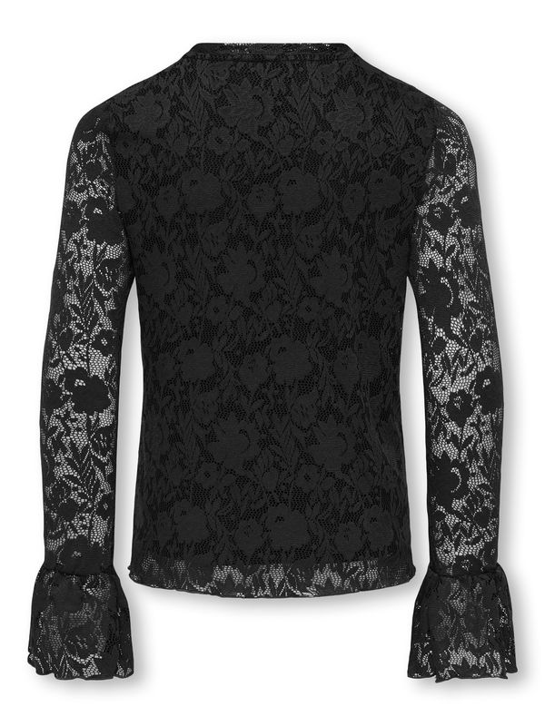Only Girls Longsleeve Toos – Zwart