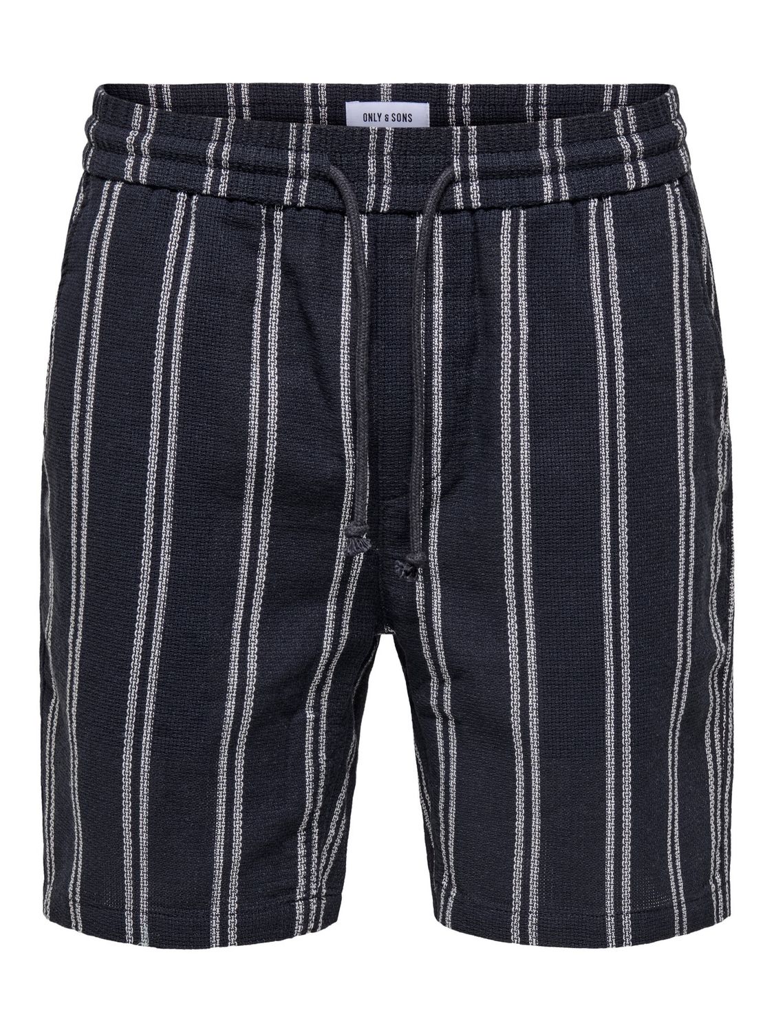 Only &amp; Sons Shorts Onstrev Life Reg Stru Stripe, Kleur: Dark Navy, Maat: L