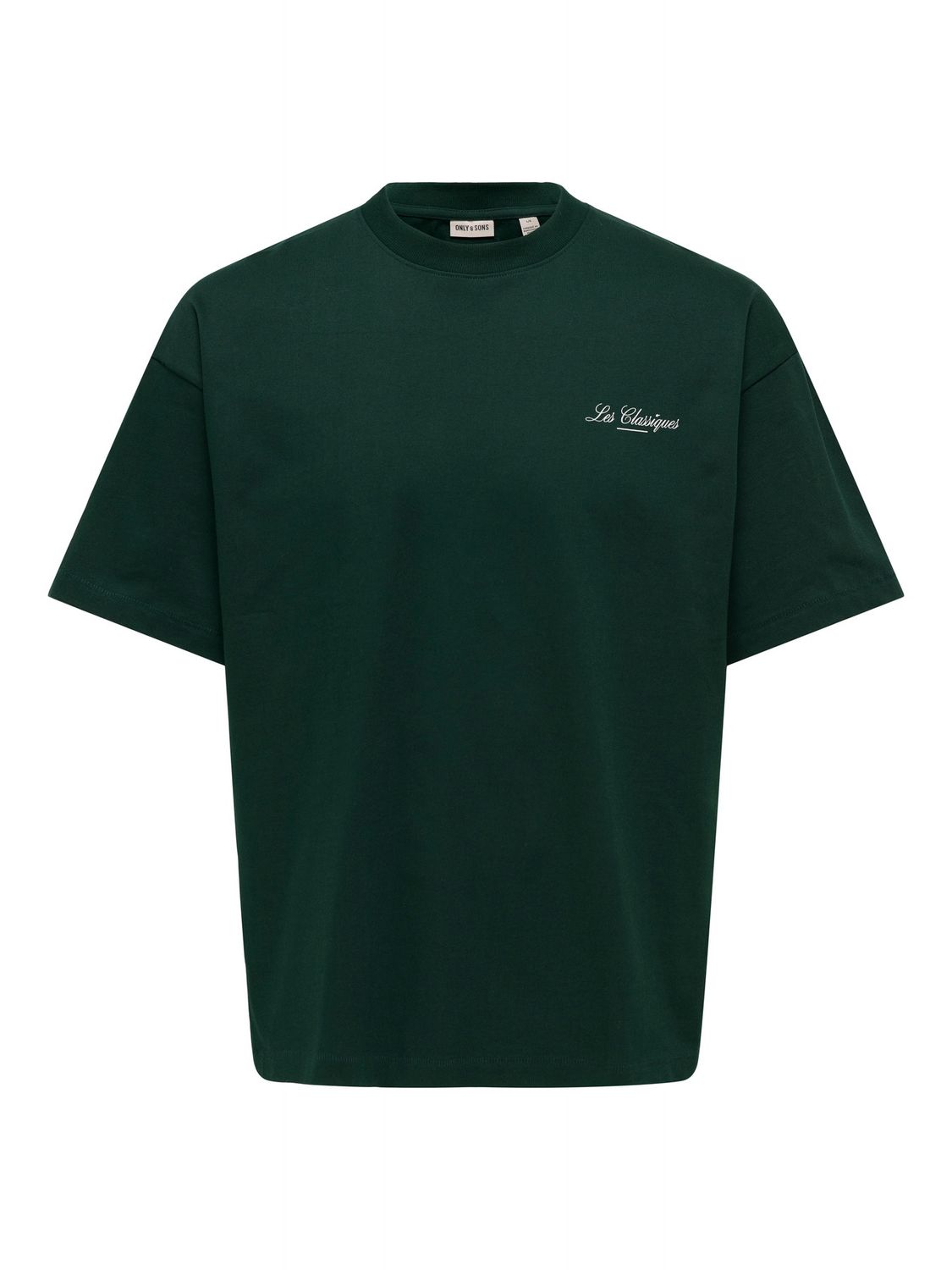 Only &amp; Sons T-shirt Classique Loose Print, Kleur: Pine Grove STUDIO, Maat: L