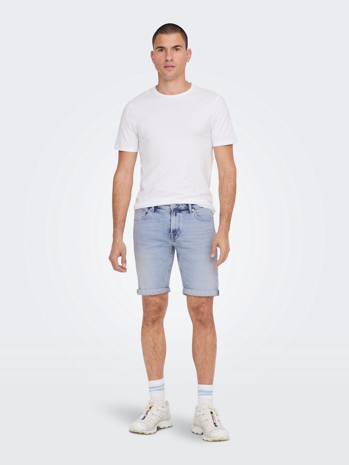Only &amp; Sons Shorts Pym – Light Blue Denim, Kleur: Light Blue Denim, Maat: XL