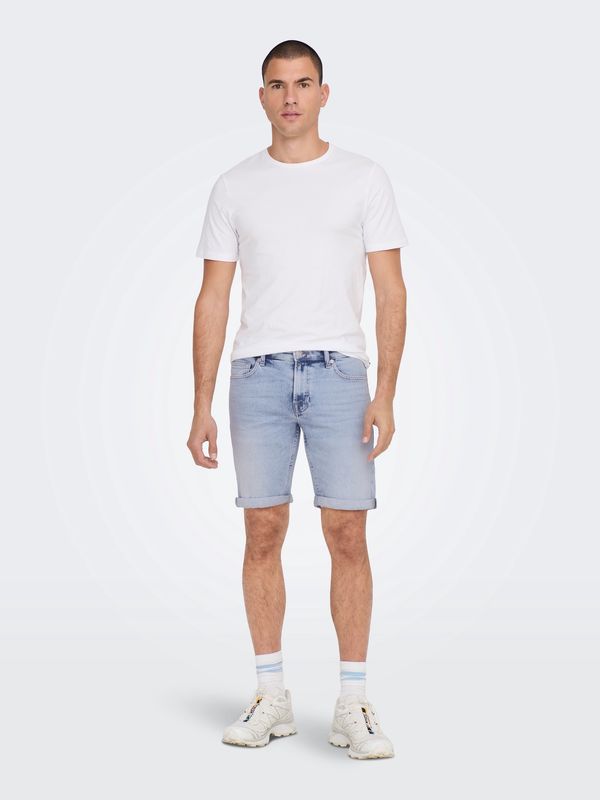 Only &amp; Sons Shorts Pym – Light Blue Denim