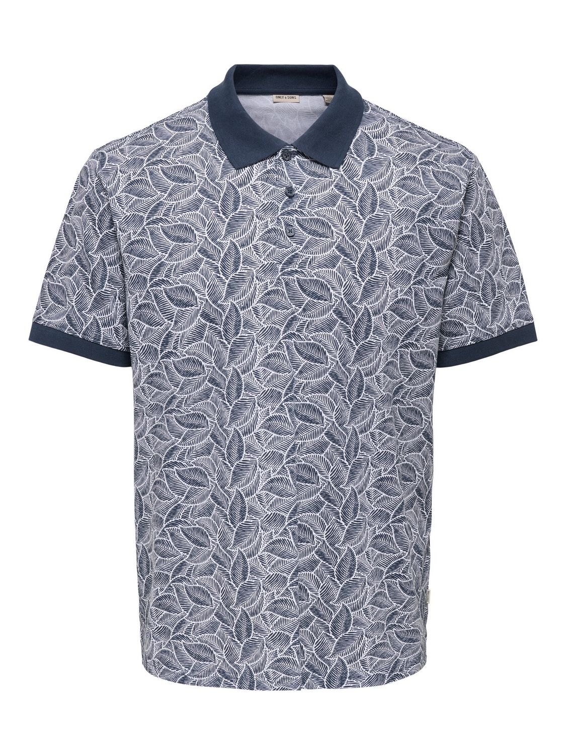 Only &amp; Sons Polo Onsjason, Kleur: Blue Nights BRIGHT WHITE, Maat: L