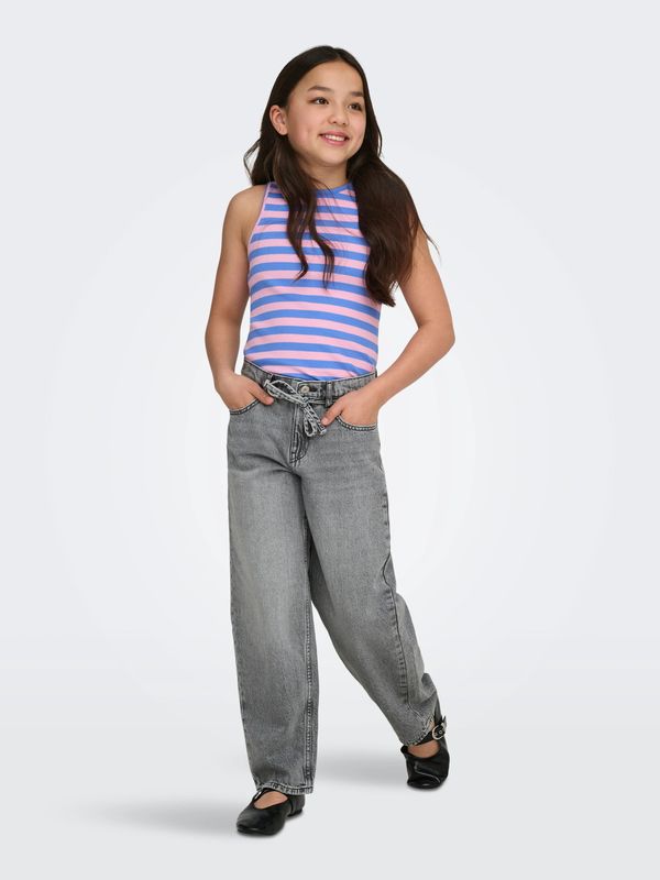 Only Girls Jeans Gianna Straight - Licht Grijs