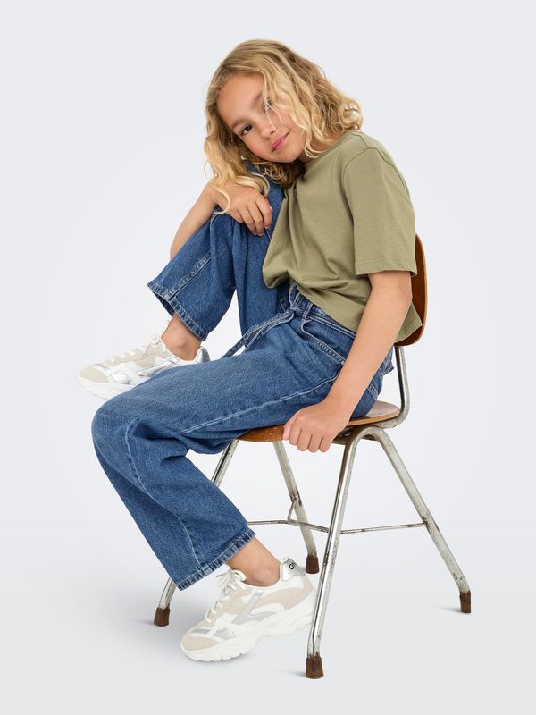Only Girls Straight Jeans Gianna - Blauw