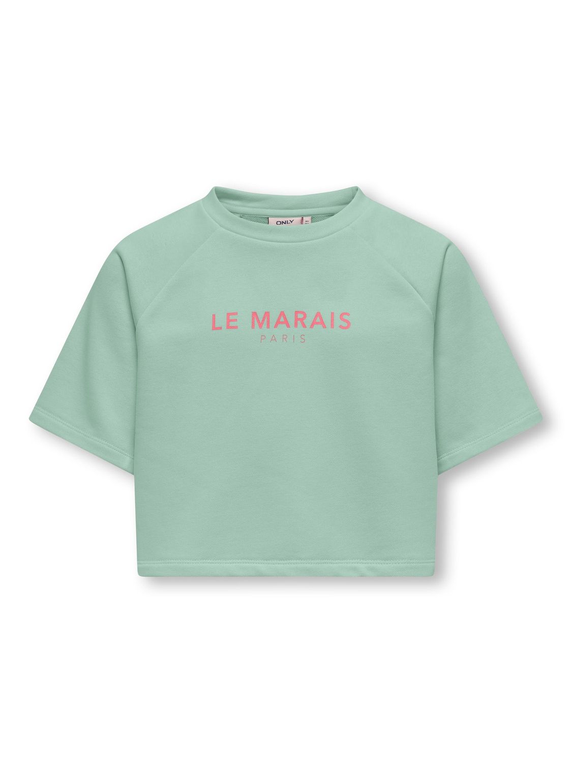 Only Girls T-shirt Cora Print, Kleur: Aqua Foam Le Marais, Maat: 146