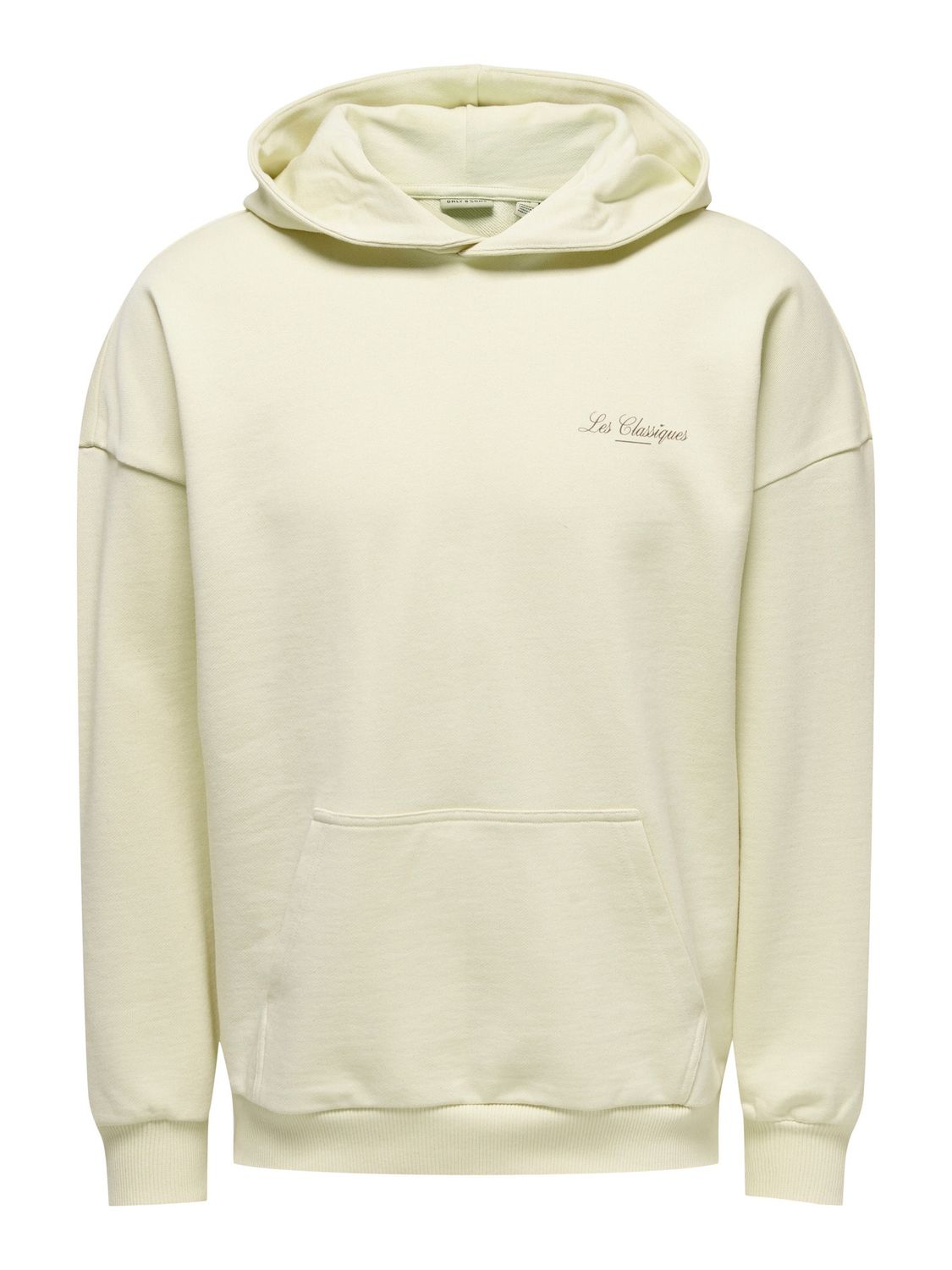 Only &amp; Sons ONSLES Classiques Hoodie – Whitecap Gray, Kleur: Whitecap Gray COFFEE BEAN, Maat: L