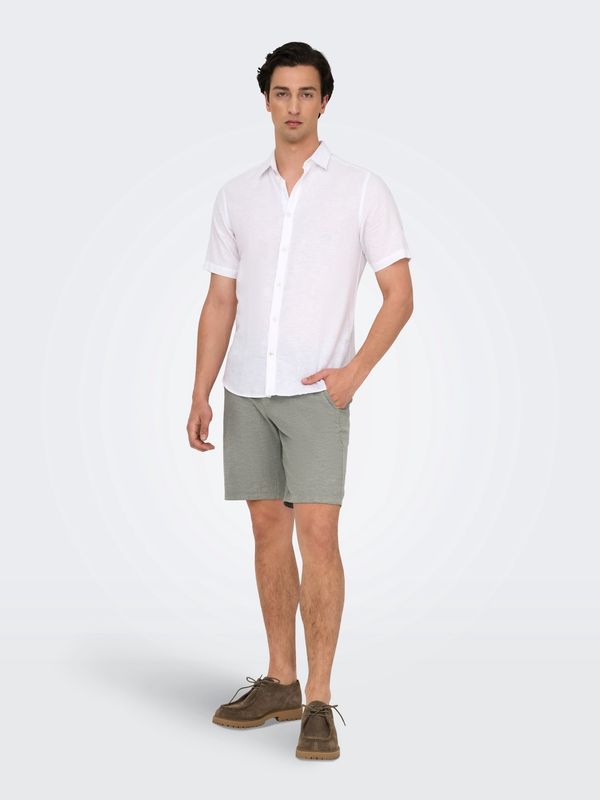 Only &amp; Sons Shorts Onsmark Cotton Linen