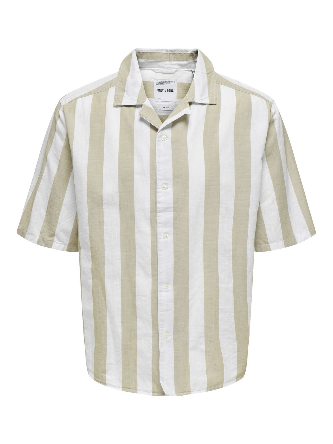 Only &amp; Sons Overhemd Tes Stripe, Kleur: Chinchilla, Maat: L