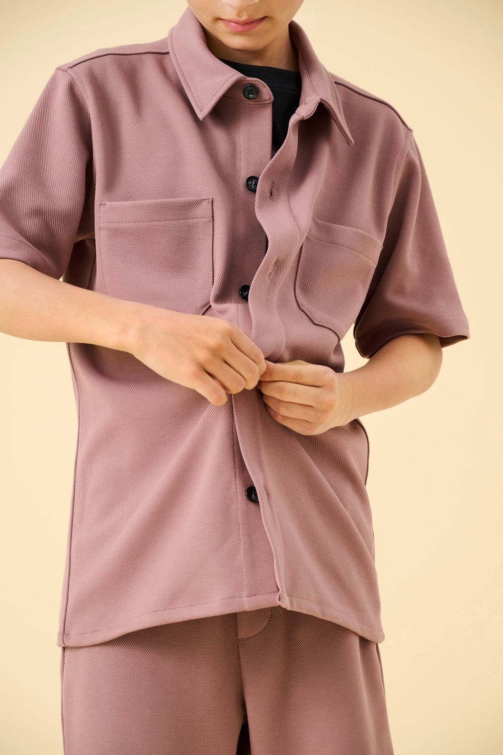 Only & Sons Junior Shirt New Kodyl Reg S/S Only & Sons Junior Shirt New Kodyl Reg S/S, Kleur: Twilight Mauve, Maat: 152